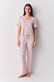 Suwen Blossom Maskülen Pijama Takımı