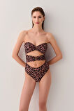 Suwen Leopard Önü Detaylı Mayo