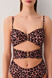 Suwen Leopard Önü Detaylı Mayo