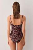 Suwen Leopard Önü Detaylı Mayo