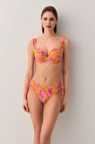 Suwen Jungle Dolgulu Straplez Bikini Üst