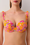 Suwen Jungle Dolgulu Straplez Bikini Üst