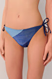 Suwen Patch İnce Bağcıklı Bikini Alt