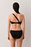 Suwen Noir Tek Omuz Detaylı Bralet Bikini Üst