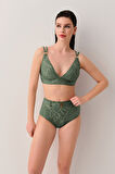 Suwen Glace Yüksek Bel Kemerli Bikini Alt