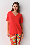 Suwen Reddish Pijama Takımı
