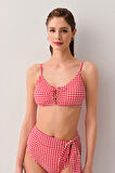 Suwen Chris Önü Bağcıklı Bralet Bikini Üst