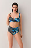 Suwen Azure Yüksek Bel Bikini Alt