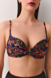 Suwen Garden Önden Bağcıklı Full Dolgulu Bikini Üst