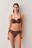 Suwen Leopard Diana Straplez Bikini Üst