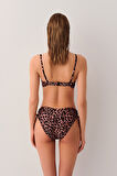 Suwen Leopard Diana Straplez Bikini Üst