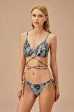 Suwen Green Snake İnce Bağcıklı Bikini Alt