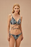 Suwen Green Snake İnce Bağcıklı Bikini Alt