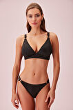 Suwen Line Lurex Üç Şeritli Detaylı Bikini Alt