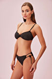 Suwen Line Lurex Yanı Bağcıklı Parlak Bikini Alt