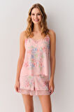 Suwen Flower Şort Pijama Takımı