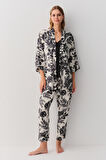 Suwen Melange Flower 3 Parçalı Pijama Takımı