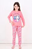 Kız Çocuk Uzun Kollu Pijama Takımı My Friend Unicorn