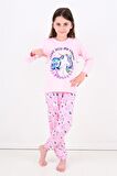 Kız Çocuk Uzun Kollu Pijama Takımı My Friend Unicorn