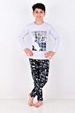 Erkek Çocuk Winter Games  Uzun Kollu Pijama Takımı 