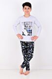 Erkek Çocuk Winter Games  Uzun Kollu Pijama Takımı 
