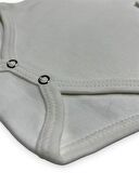 Çıtçıtlı Bebek Body Zıbın Uzun Kollu Pamuklu Ekru