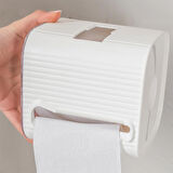 Porsima 2041 Yapışkanlı Banyo Tuvalet Kağıtlığı Wc Peçetelik Kağıtlık Tutucu Tuvalet Kağıt Organizeri Beyaz