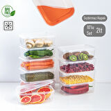 Porsıma 4302 Buzluk Kabı 2 LT SEFFAF (Kutu) X 10