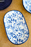Tabak Evi Blue Heaven Kayık Tabak Tekli 18x11x2cm
