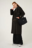 Kolu Apolet Detaylı Kaban Siyah