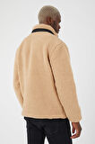 UNIQROY Basic Suni Yün Mont Tam Fermuarlı Cepli Normal Kesim