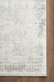  Zenith ZN027W Krem Modern Klasik Desen Parlak Yumuşak Kadife İnce Kaymaz Tabanlı Halı