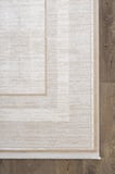 Merit MR011A Krem Halı Vizon Bej Rengi Geometrik Detaylı İnce Yumuşak Akrilik Modern Salon Halısı