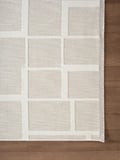 Sümer Sm015a Krem Renkli Halı Çizgi Desenli Dekoratif Modern Antialerjik Salon Mutfak Halısı