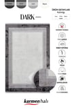 Dark Dk002g Gri Halı Antrasit Kenar Çerçeveli Akrilik Tozuaz Modern Salon Halısı Yatak Odası