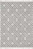Loop LP024G Gri Halı Dekoratif Sisal Yumuşak Bukleli Tozsuz Salon Halısı Yatak Odası Iskandinav