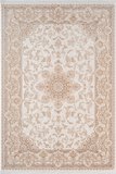 Fontana FT002B Krem Bej Akrilik Halı Klasik Desen Pamuk Taban Tozu Az Salon Oturma Odası Halısı