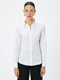 Slim Fit Gömlek Uzun Kollu Klasik Yaka 