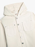 Kapşonlu Mevsimlik Ceket Pamuklu