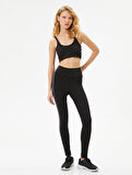 Renk Geçişli Yüksek Bel Spor Tayt Slim Fit