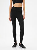 Renk Geçişli Yüksek Bel Spor Tayt Slim Fit