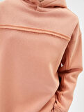 Oversize Kapşonlu Sweatshirt Dikiş Detaylı Uzun Kollu