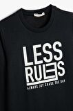 Koton Erkek Çocuk Sweatshirt Uzun Kollu Bisiklet Yaka Slogan Temalı Baskı Detaylı Şardonlu
