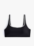 Kroşe Detaylı Bralet Bikini Üstü Pedli