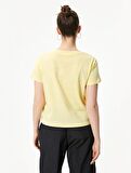 4SAL10143IK Koton Kadın T-shirt SARI