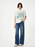 4SAL10234IK Koton Kadın T-shirt EKRU