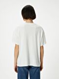 4SAL10234IK Koton Kadın T-shirt EKRU