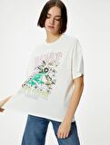 4SAL10234IK Koton Kadın T-shirt EKRU