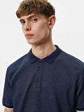 4SAM10089MK Koton Erkek T-shirt LACİVERT