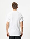 Koton Erkek T-shirt 4SAM10272HK BEYAZ